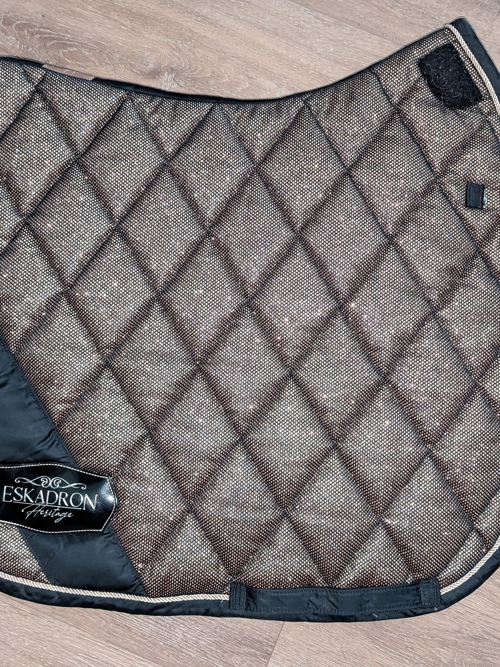 Brown Quilted dreasage Saddle Pad - Heritage